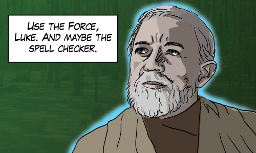 Grammar, the one thing that Obi Wan didn't learn from Yoda